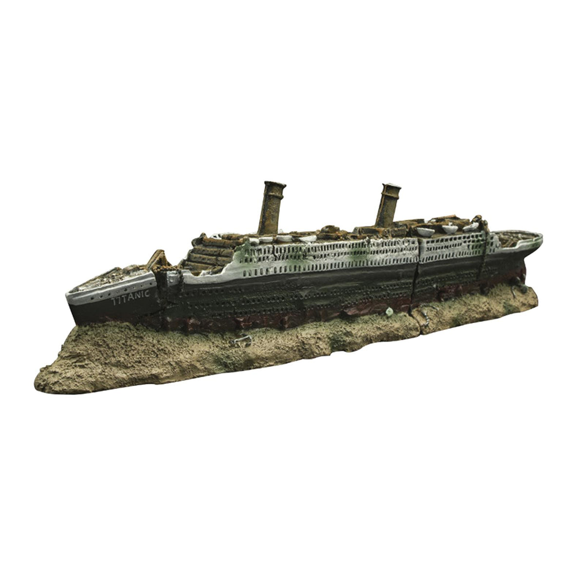 Maxbell AQUARIUM FISH TANK TITANIC BOAT SHIP WRECK ORNAMENT DDECORATIONS 38CM