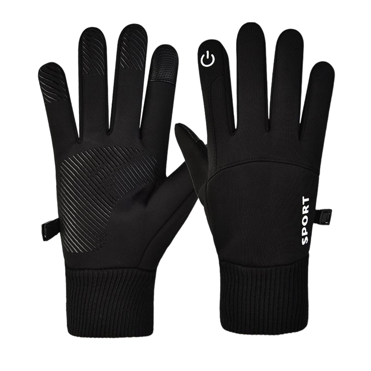 Maxbell Thermal Gloves Commuting Winter Gloves for Driving Outdoor Sports Riding Black XL