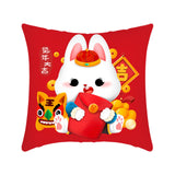 Maxbell 40x45 cm Cushion Cover Soft Traditional Throw Pillow Covers for New Year style C