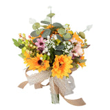 Maxbell Bridal Bouquet sun flower Cascading Bouquets for Bride Bridesmaid Anniversary