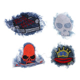 Max 4 Pieces Embroidered Sew-on Patches Cloth Sticker for Clothes Hat Bag Repair