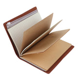 Max A6 Portable Travel Diary Notebook Journal Leather Handbook Brown
