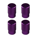 Max 4pcs Automatic Car Bicycle Wheel Tire Valve Stems Cap Dustproof Cover Purple