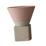 Maxbell Creative Coffee Mug Pottery Mug 150ml Mug for Restaurant Household Office Pink