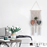 Max Hanging Planter Baskets Rope Flowers Plant Holders Bohemia Style Handcrafts