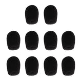 Maxbell 10Pcs Foam Mic Shield Cover Microphone Windscreen Cap for Meeting  20x22x6mm