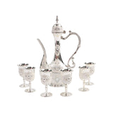 Maxbell Elegant Retro Wine Drinkware Utensil Set with Storage Tray for Holiday Party F
