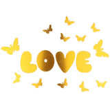 Max DIY Mirror Wall Sticker Decorative Art Wedding Decor Gold