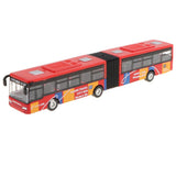 Maxbell 1:64 Scale Alloy Pull Back Vehicle Bus Diecast Toy Gift for Kids Red