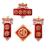 Maxbell Chinese New Year Spring Couplets Non Woven Fabric Bendable Red Color Durable Style F