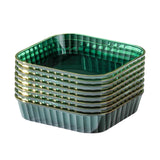 Maxbell Small Plate Dinnerware Fruit Snack Plate Pickle Dish Reusable for Home Green