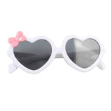 Maxbell Cool Heart Sunglasses Women Outdoor Small Ladies protection  White