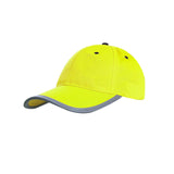 Maxbell Safety Fluorescent Cap Bright Neon Color Washable Casual Halloween Cap Yellow
