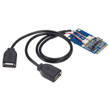 Maxbell Mini Pci-E to USB Adapter Card Conversion Extender Express with USB cables