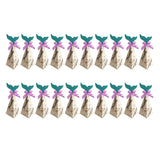 Max 20pcs Creative Triangle Cone Mermaid Candy Boxes Party Favor Grey