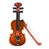 Maxbell 1:12 6.5cm Violin Musical Instrument Dollhouse Miniatures Decor with Bow