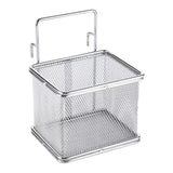 Maxbell Stainless Steel Wire Fry Basket with Handle for Restaurant Cooking Tableware L