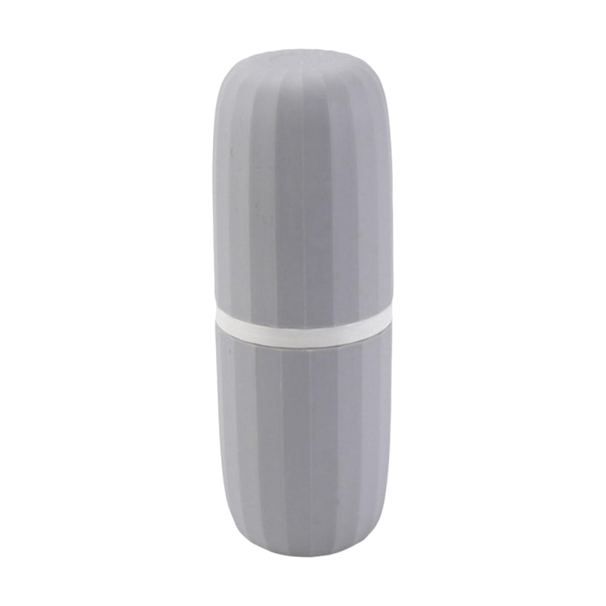 Maxbell Travel Toothbrush Holder Wash Gargle Cup Compact for Outdoor Shower Camping Gray