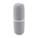 Maxbell Travel Toothbrush Holder Wash Gargle Cup Compact for Outdoor Shower Camping Gray