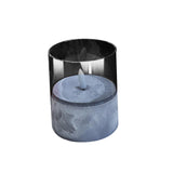 Maxbell Flameless LED Candle Crafts Tea Light Candle for Living Room Hallway Bedroom 8cmx8cmx10cm Grey