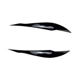Maxbell Headlight Eyebrow Eyelid Cover Trim for BMW 3 Series F30 F31 318i 320i Gloss Black