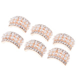 Max Semi-arch alloy decorative buckle rhinestone arch