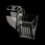 Maxbell Aquarium Fish Feeder Red Worms Feeding Acrylic Shrimp Fish Food Container