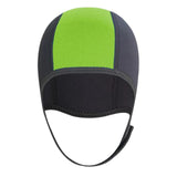 Maxbell 3mm Neoprene Scuba Diving Hat Protection Ear for Rafting Underwater Unisex green