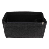 Max Felt Zippered Handbag Insert Purse Cosmetic Makeup Organizer Bag in Bag Deep Gray