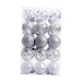 Maxbell 30 Large Christmas Ball Ornaments Baubles for New Year Xmas Holiday Argent