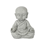 Maxbell Mini Monk Figurine Buddha Statue Sitting Creative Kungfu for Car Teahouse` Not Move