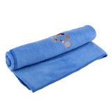 Maxbell Quick Dry Sweat Absorbing Towel With Embroidery for Workout Fitness Blue