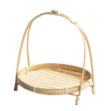 Maxbell Handwoven Fruit Basket Serving Trays Rattan for Kitchen Restaurant Table