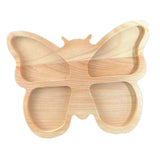 Maxbell Wood Serving Tray Decoration Handmade Platter Home Decor for Bread Fruit Butterfly