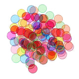 Maxbell 100x Colorful Disc Chips for Preschool Scientific Magnetic Experimental Tool