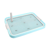 Maxbell Dog Toilet Bedpan Puppy Potty Urinal Lattice Litter Tray, Dog Potty Tray Blue