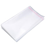 Maxbell 100pcs Transparent Opp Bag Plastic Bags Self Adhesive Seal  15x35cm Thicker
