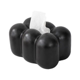 Maxbell Toilet Paper Holder Box Practical Cute for NightStand Tabletop Living Room Black