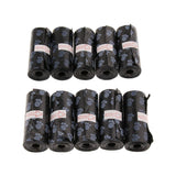 Maxbell 10Pcs Pet Dog Puppy Waste Poop Bags Standard and Biodegradable Black