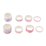 Maxbell Set of 8 Rolls Paper Tape selfadhesive paper stickers scrapbooking tape F