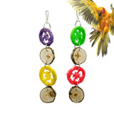Maxbell 2 Pcs Bird Swing Toy for African Grey Parakeet Cockatiel Cage Accessory 30cm