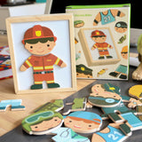 Maxbell Wooden Matching Change Clothes Puzzles Jigsaw Educational Toy Children Kids