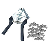 Maxbell Hog Ring Pliers M Type clips Pliers Clamp for Poultry Cage Animal Cages Black