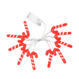 Maxbell Christmas String Lights Red Xmas Crutch Ornament for Yard Garden Party