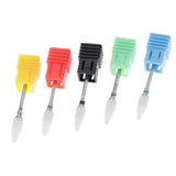 Maxbell 5x Electric Ceramic Nail Drill Bit Acrylic UV Gels Polish Removal Files Bits