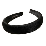 Maxbell Classic Sponge Thick Headbands Puffy Hairbands Headwear for Women Black