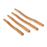 Maxbell Wood Guasha Scraping Stick for Back Shoulder Neck Waist Legs  4Pcs Set