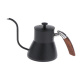 Maxbell 800ml Stainless Steel Long Spout Gooseneck Spout Drip Coffee Pot Black