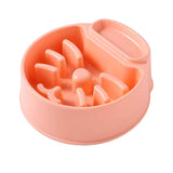Maxbell Pet Dog Slow Feeder Bowl Fashion Dish Bowl for Kitten Kitty Pets Accessories orange