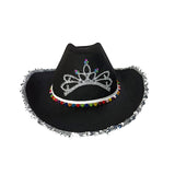 Maxbell Fashion Cowboy Hat Party Favors Wild West Cowgirl Costume Dress up Black